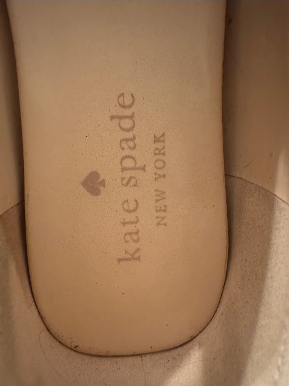 Kate Spade Cream Danika Leather Bow Loafers Driving Shoes Moccasins Size 9